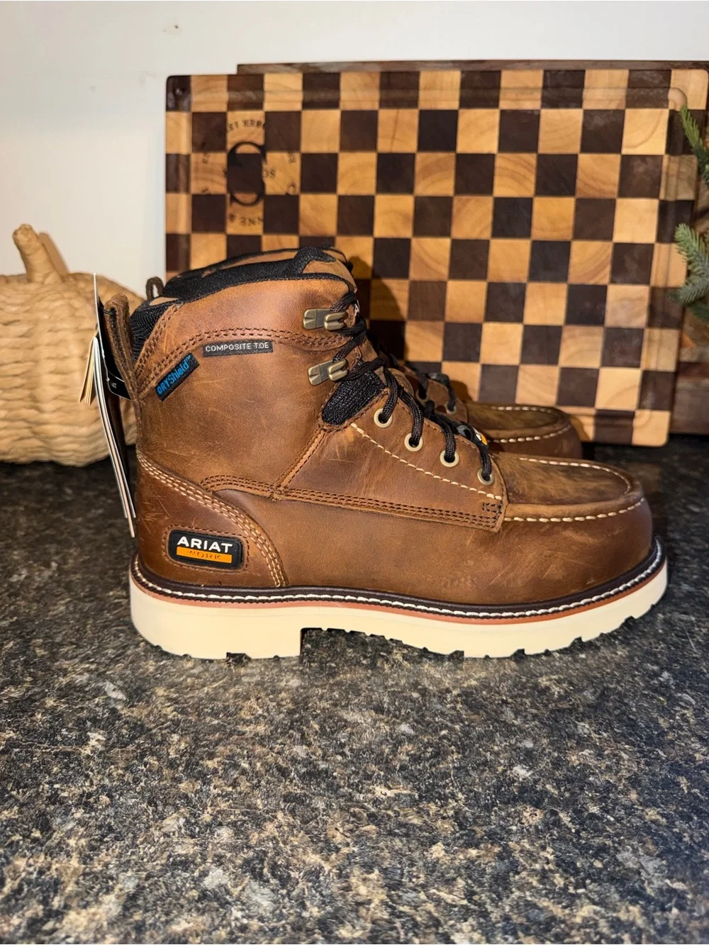 Ariat Men’s 7.5 Rebar Lift Waterproof Composite Toe Work Boots